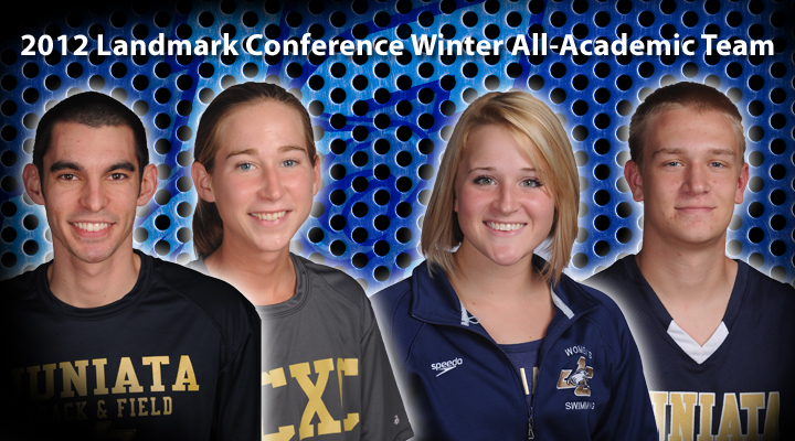 Scholly, McCoy, Miles, Morgan named to Landmark Conference 2012 Winter All-Academic Team