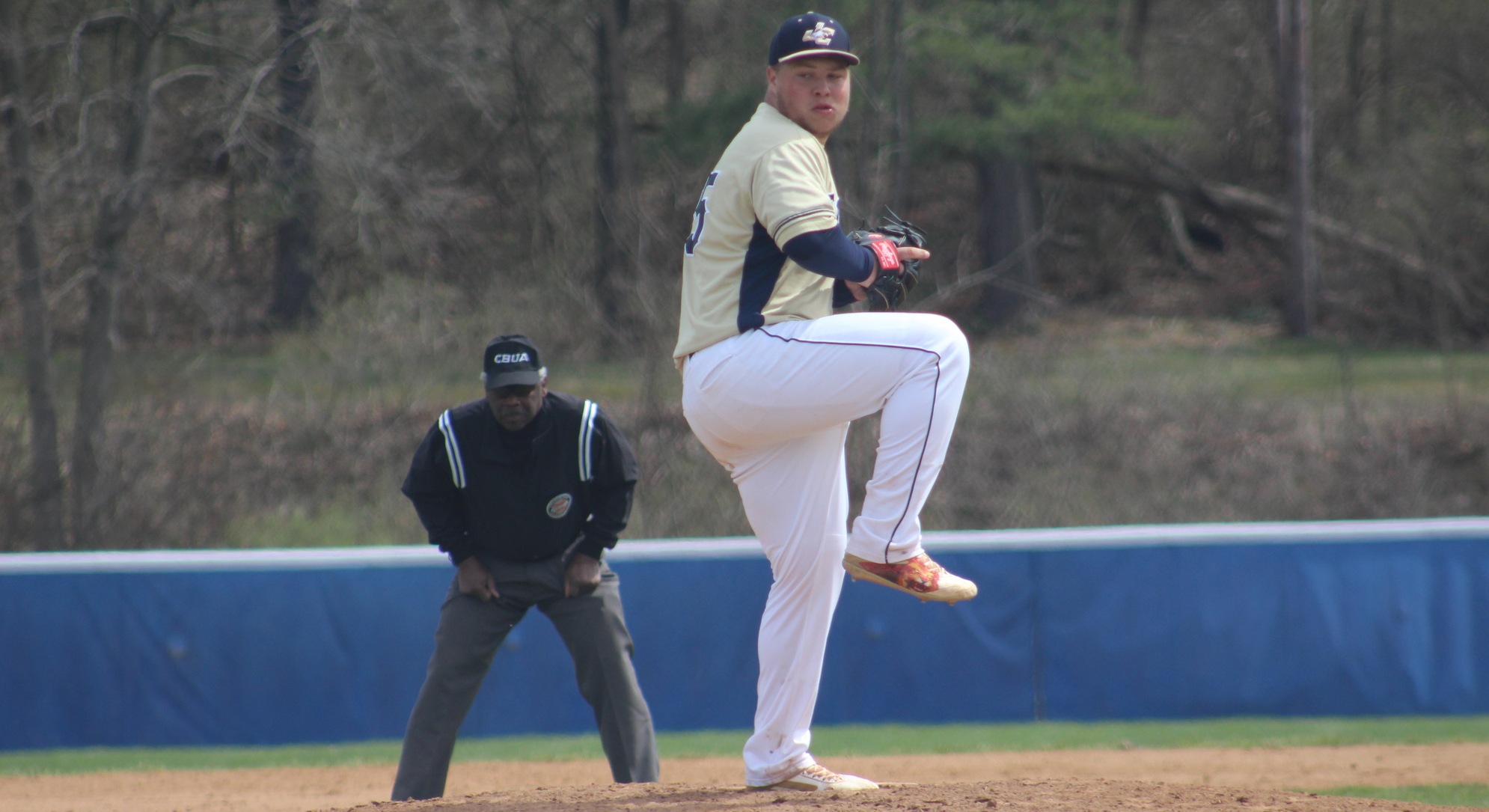 Adam Kipp started on the mound for the Eagles, striking out three.