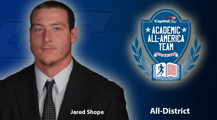 Shope Named to Capital One Academic All-District Team