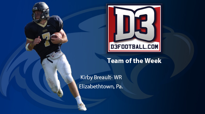 Breault Selected to D3Football.com Team of the Week