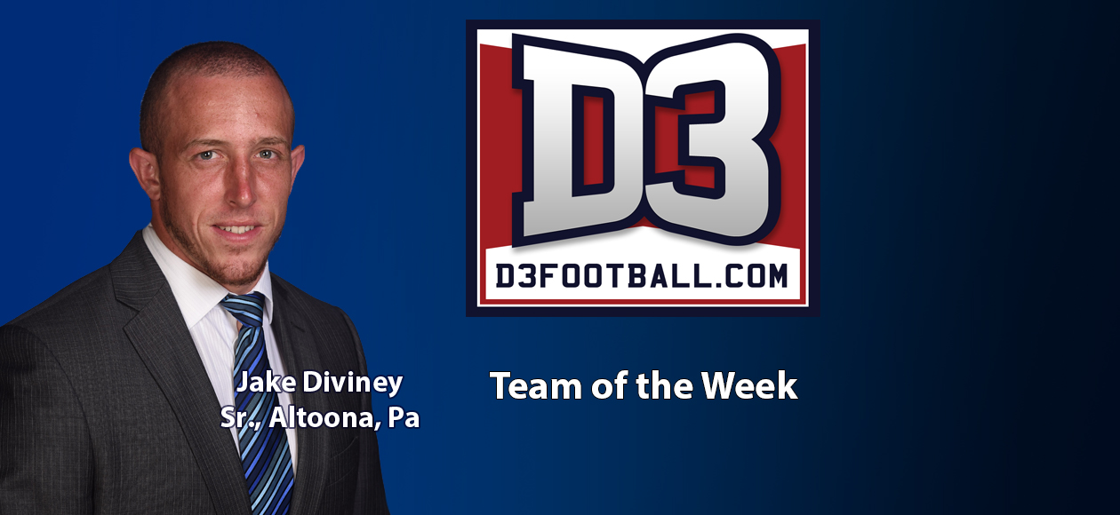 Diviney Named to D3football.com Team of the Week