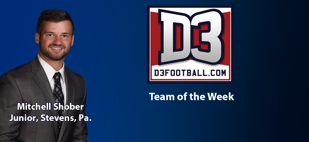 Shober Named to D3Football.com Team of the Week
