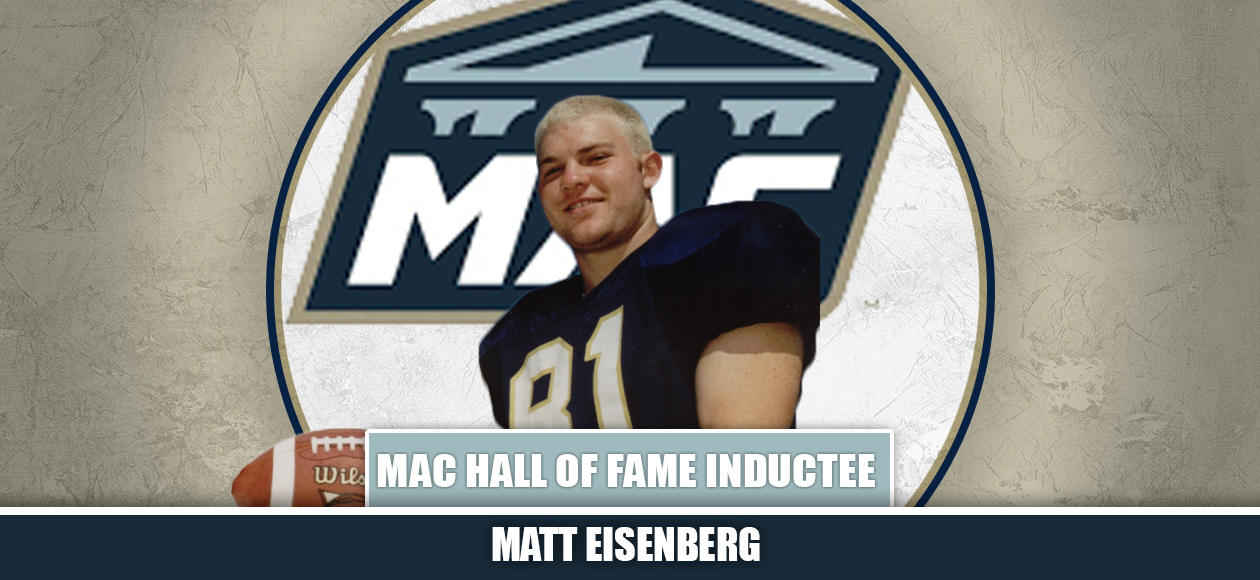 Matt Eisenberg Inducted into MAC Hall of Fame