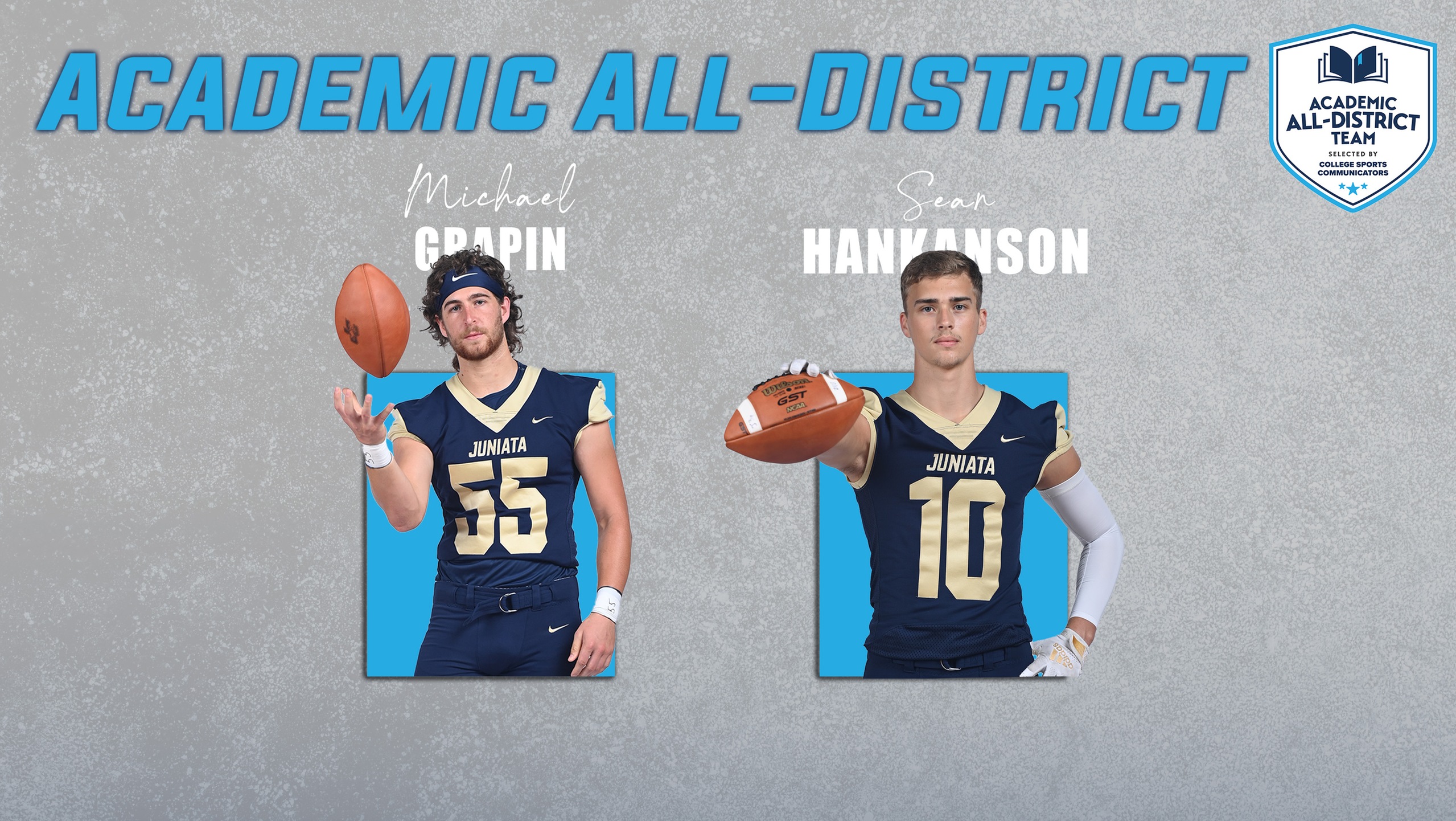 Football Places Two on College Sports Communicators (CSC) Academic All-District Football Team
