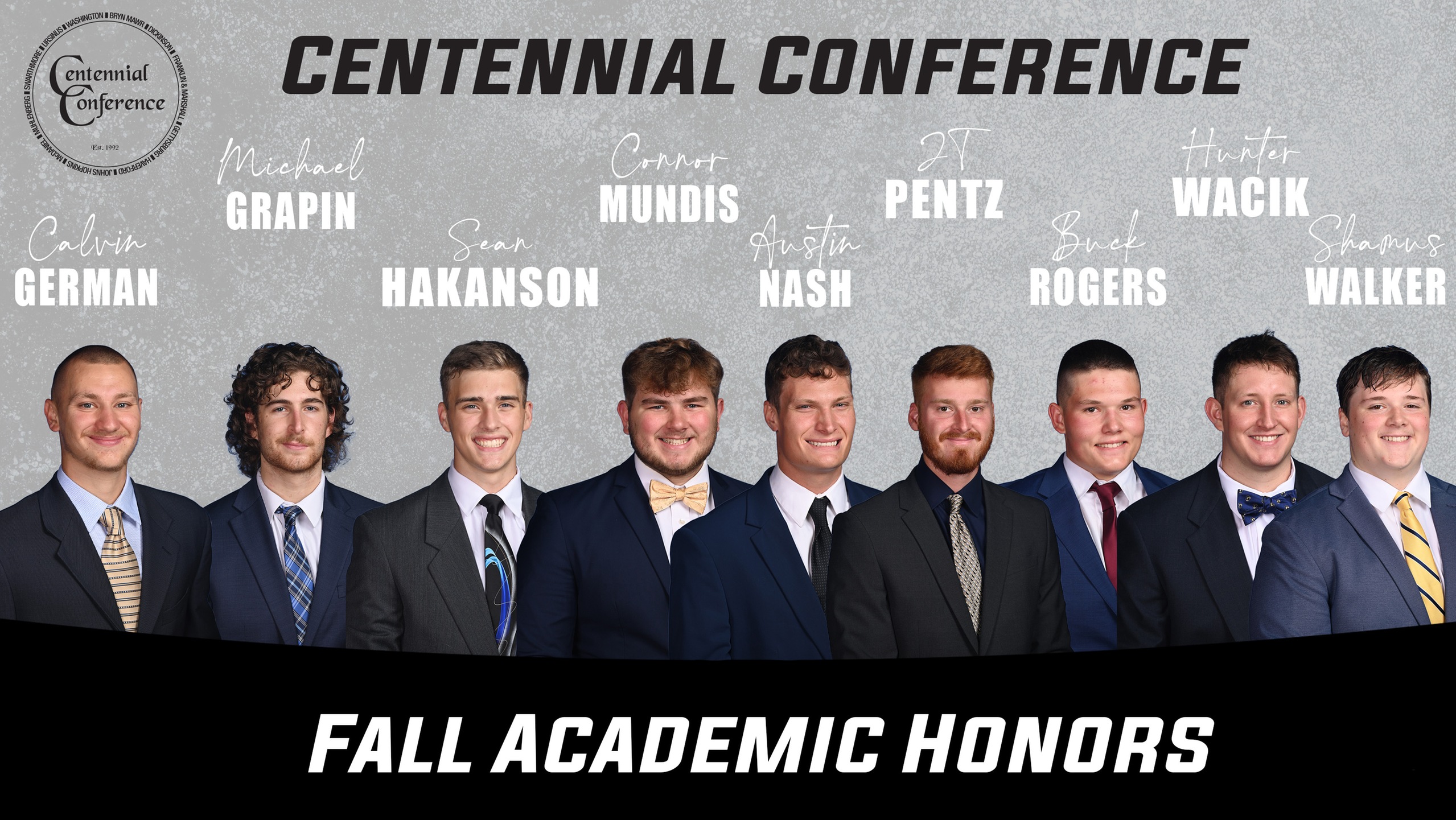 Nine Eagles Football Players Named to Centennial Academic Honor Roll