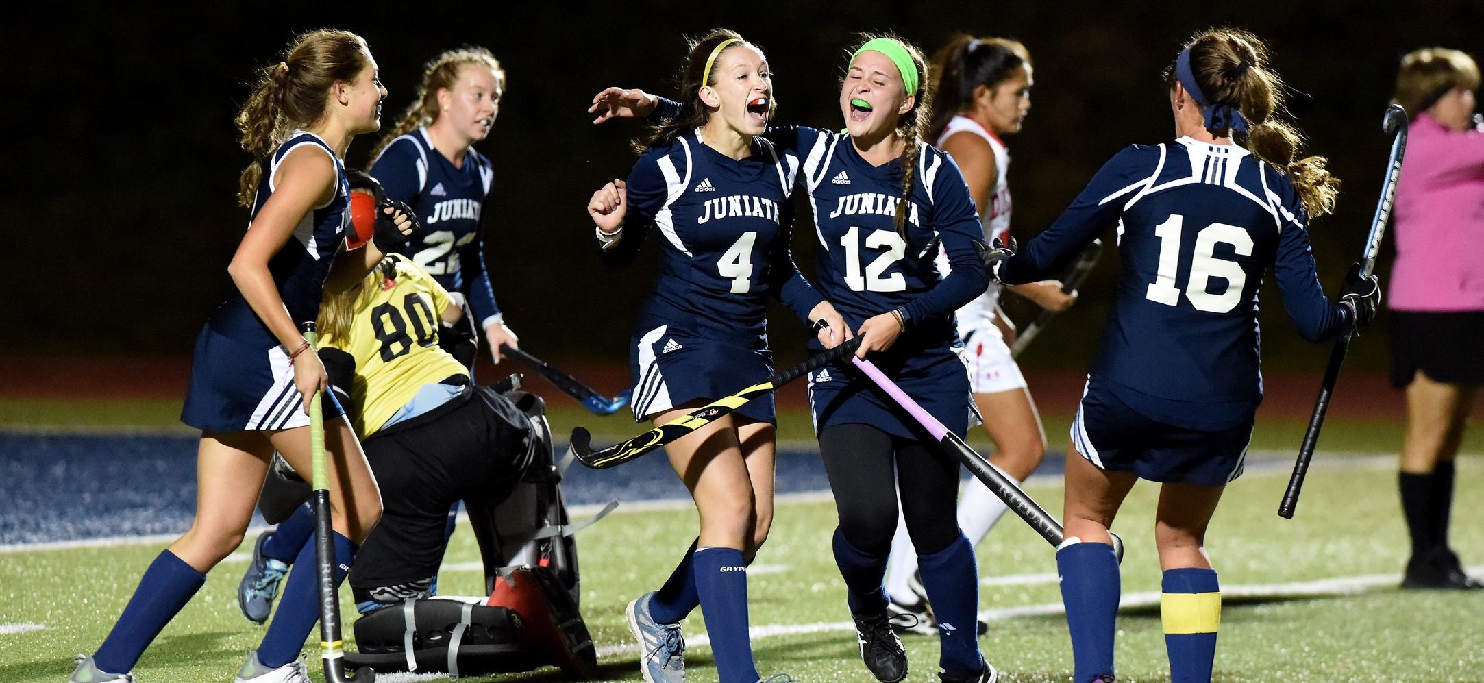 Sarah Alexander and Olivia Marker each scored a goal for Juniata in their win over Dickinson. 