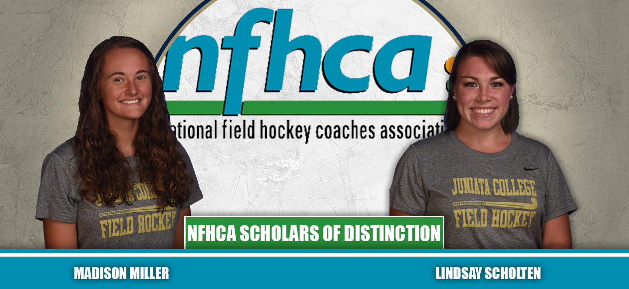 Miller and Scholten Recognized as NFHCA Division III Scholars of Distinction