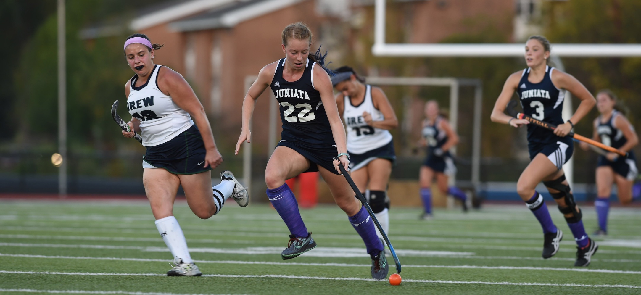 Rebecca Waite tallied two goals in the Eagles 3-2 overtime win against Lebanon Valley.