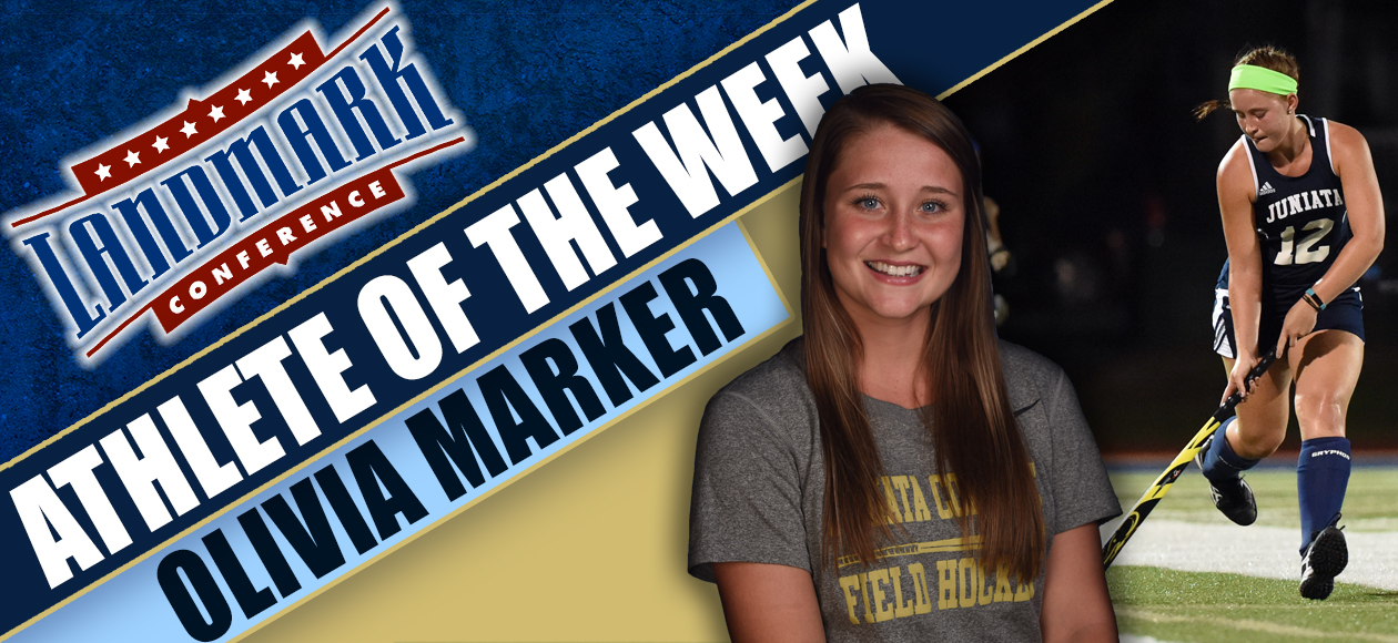 Olivia Marker was named Landmark Conference Offensive Player of the Week. 