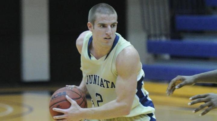 Early lead and Stapleton's 24 points pace Juniata men’s hoops to 85-48 win over Drew