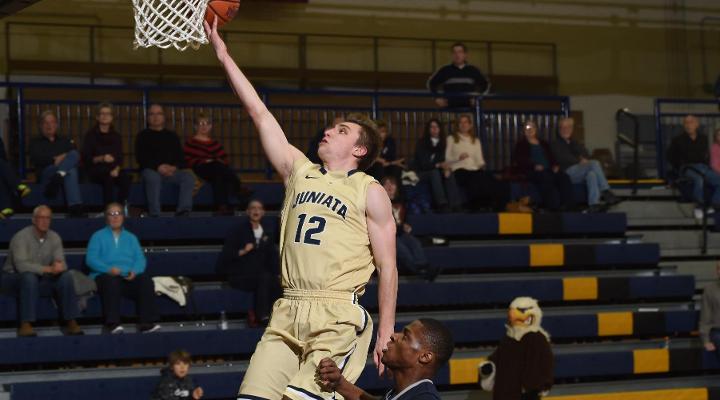 Justin Fleming scored 12 points and picked up five assists and three steals in his final game in a Juniata uniform.