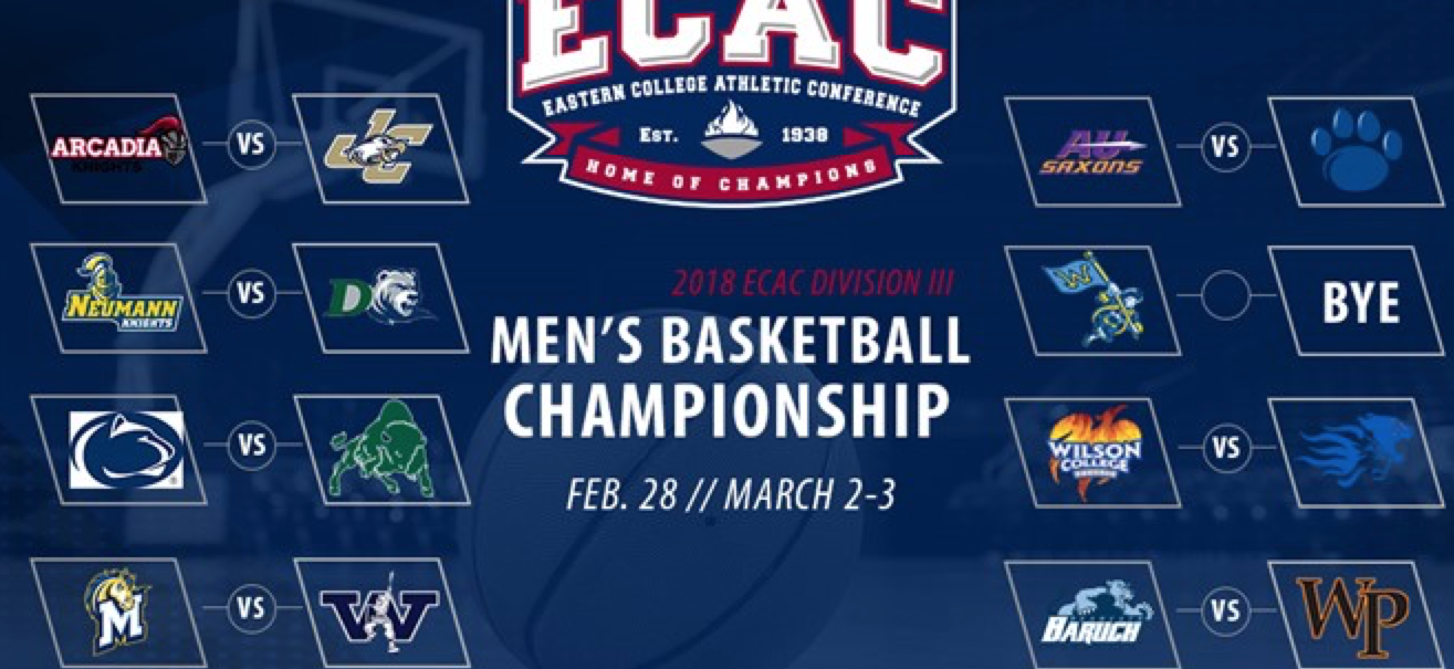 Men's Basketball Picked to be #1 Overall Seed, Will Host Arcadia in First Round of ECAC Tournament