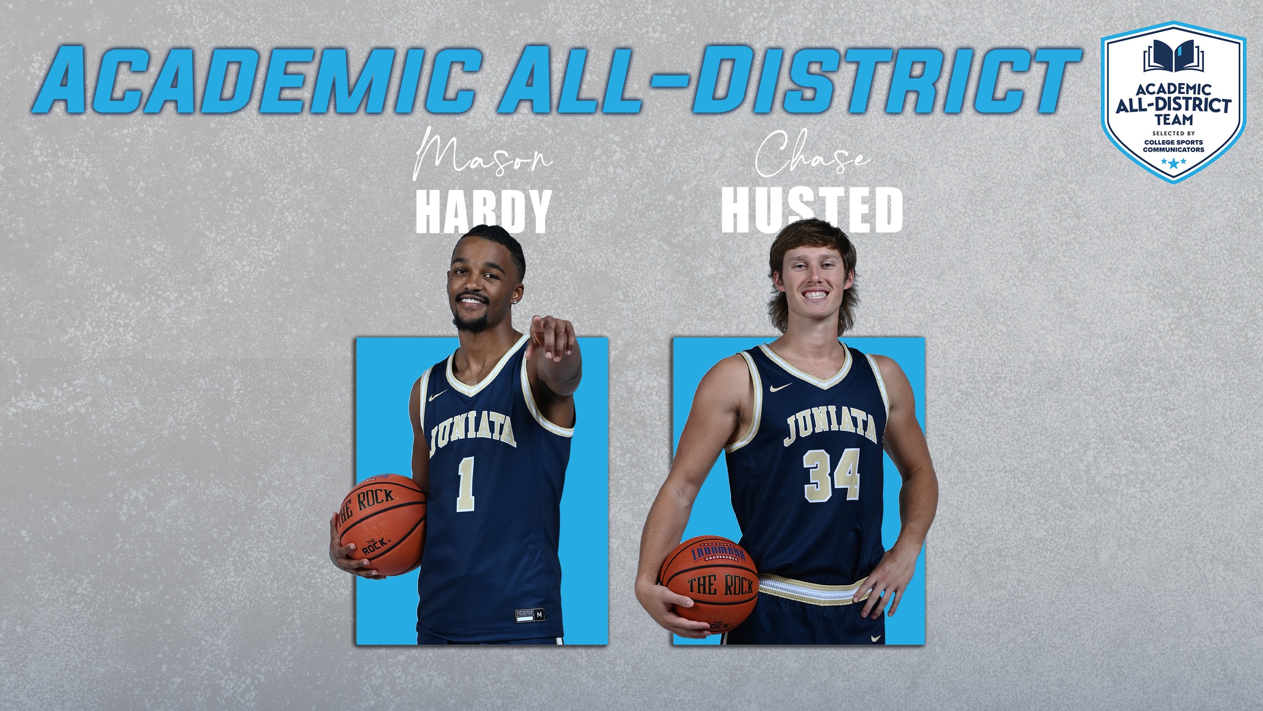 Hardy and Husted Named to CSC Academic All-District® Men's Basketball Team