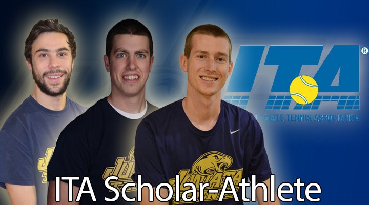 Three Men’s Tennis Players Earn ITA Scholar-Athlete