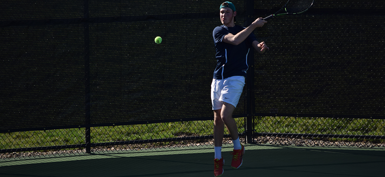 Jason Gerber won both his doubles and singles match.