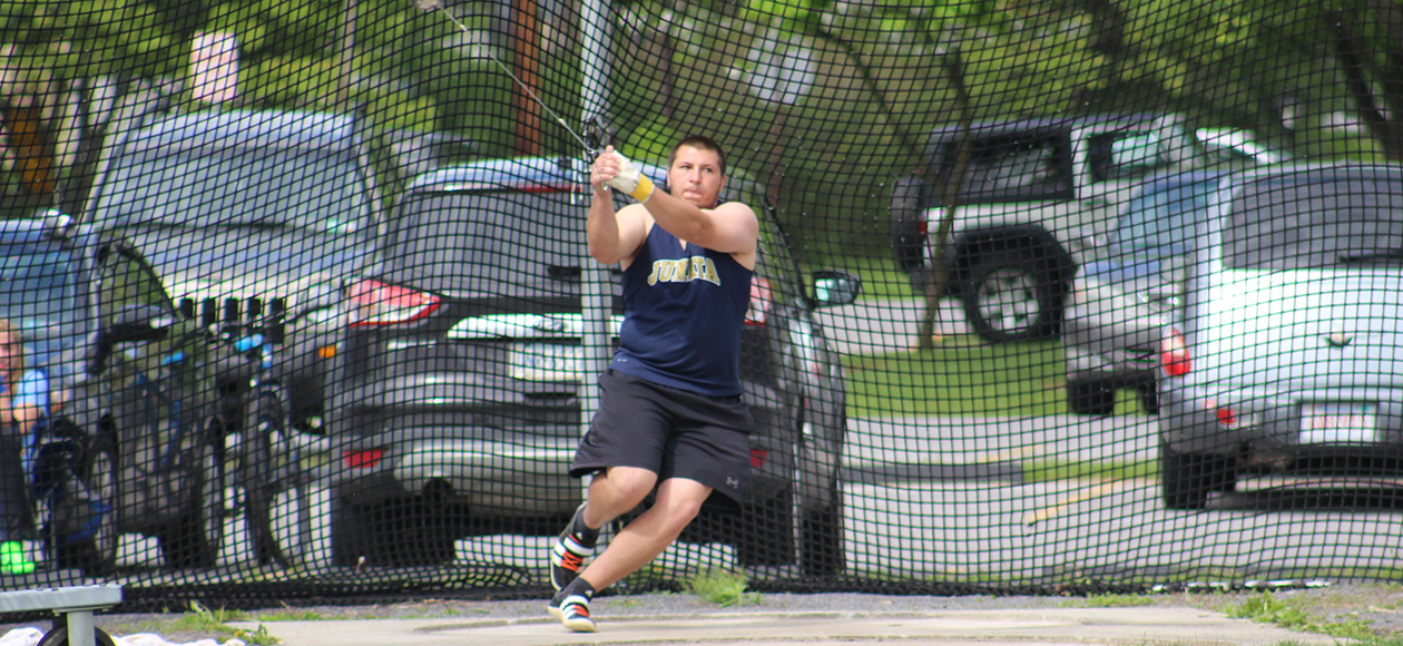 Andrew Paterno was third in hammer throw with a measure of 43.49.