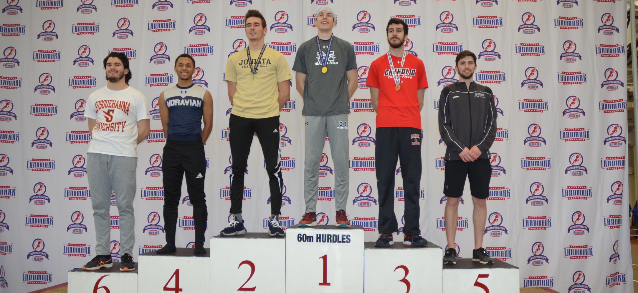 Men's Track & Field Takes Fifth Place at Landmark Championships
