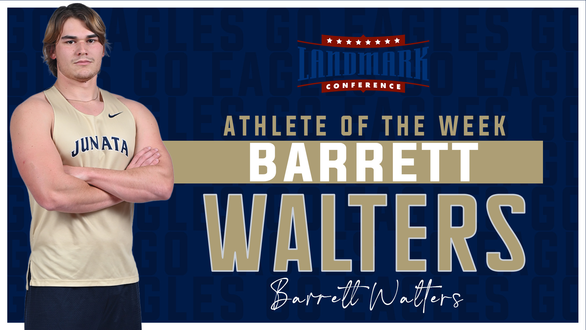 Walters Named Landmark Athlete of the Week for Second Time