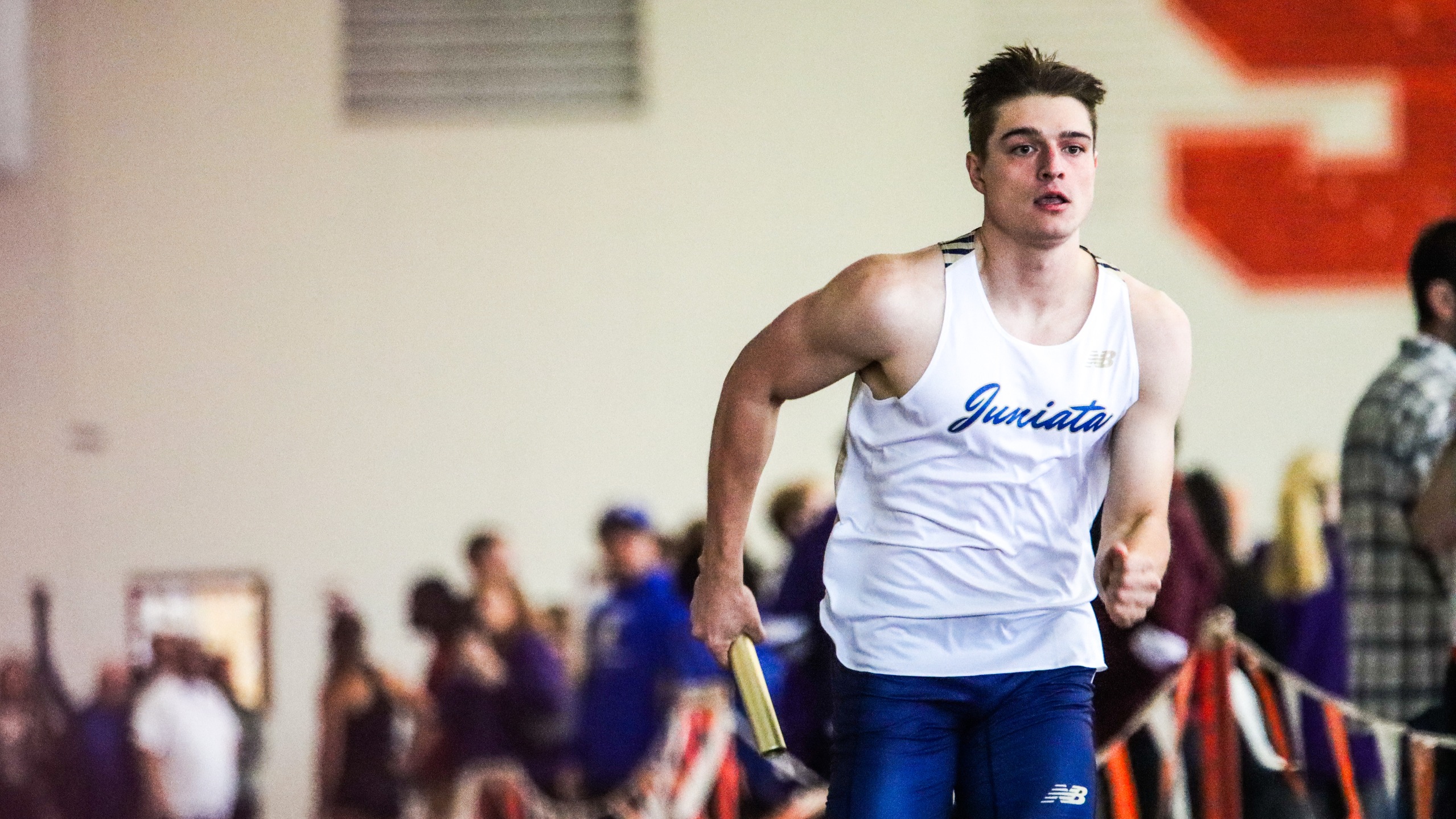 Lewis Wins 60-Meters, Walters Podiums in Weight Throw at F&M