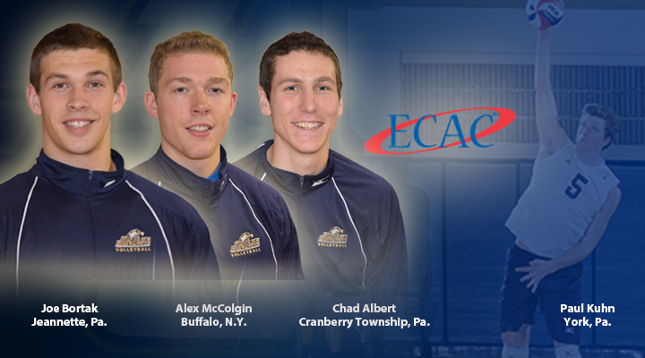 Men’s Volleyball Foursome Named ECAC All-Stars