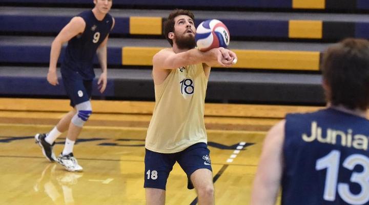 Justin Waldorf had 18 digs for the Eagles.