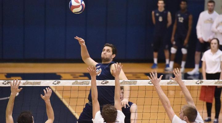 Kyle Seeley had eight kills and five block assists for the Eagles.