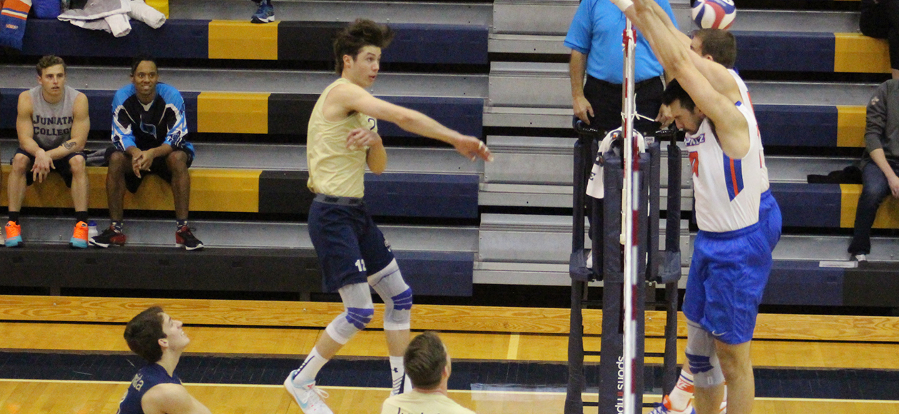 Quinn Peterson led the Eagles with 13 kills and hit .417 against Medaille.