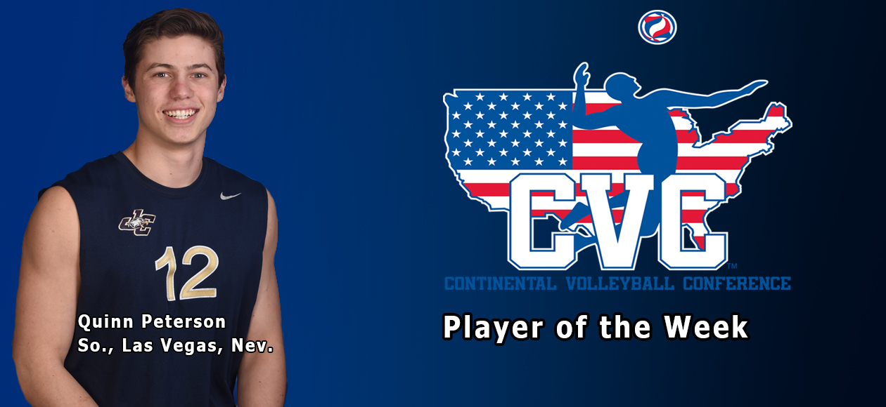 Peterson Named CVC Player of the Week