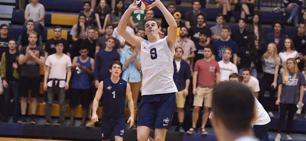 Michael Young had 22 assists and four digs against New Paltz