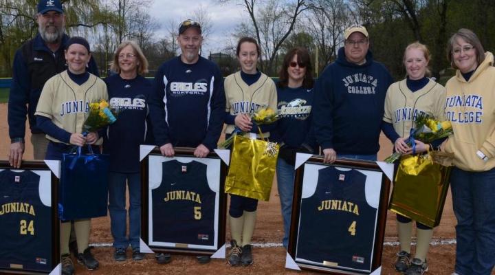 Eagles Bounce Back, But Drop Pair on Senior Day