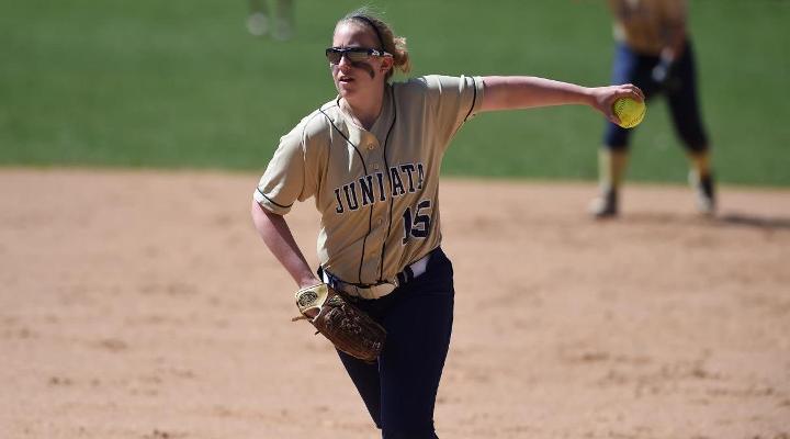 Holly Bettinger picked up the win for the Eagles in their 12-2 win over Mount Aloysius