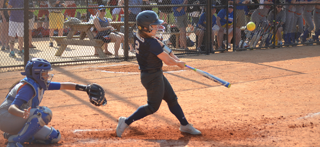 Alicia Regnault was 3-for-7 against the Mounties with two RBIs.
