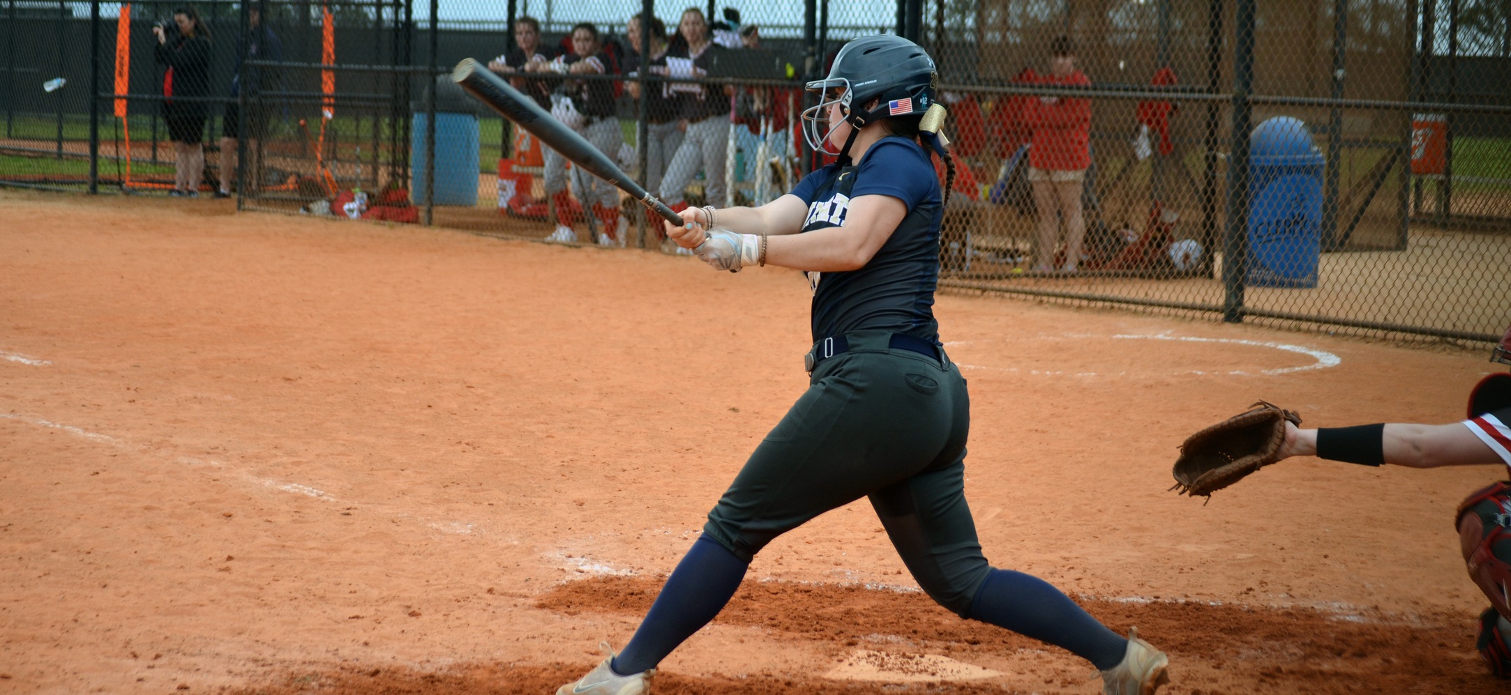 Ashley Clark went 1-1, with 2 RBI and a home run in the Eagles, 4-2 loss against St. Lawrence.