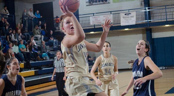 Seniors Help Eagles to 56-53 Upset of Moravian on Road