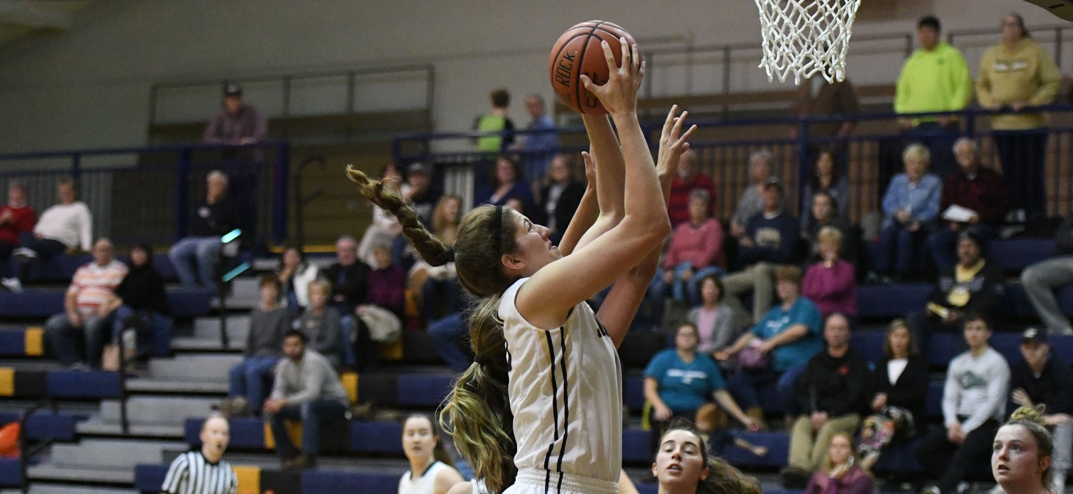 Gracie Stauffer tallied 16 points, 13 rebounds with three blocks and was named to the all-tournament team.