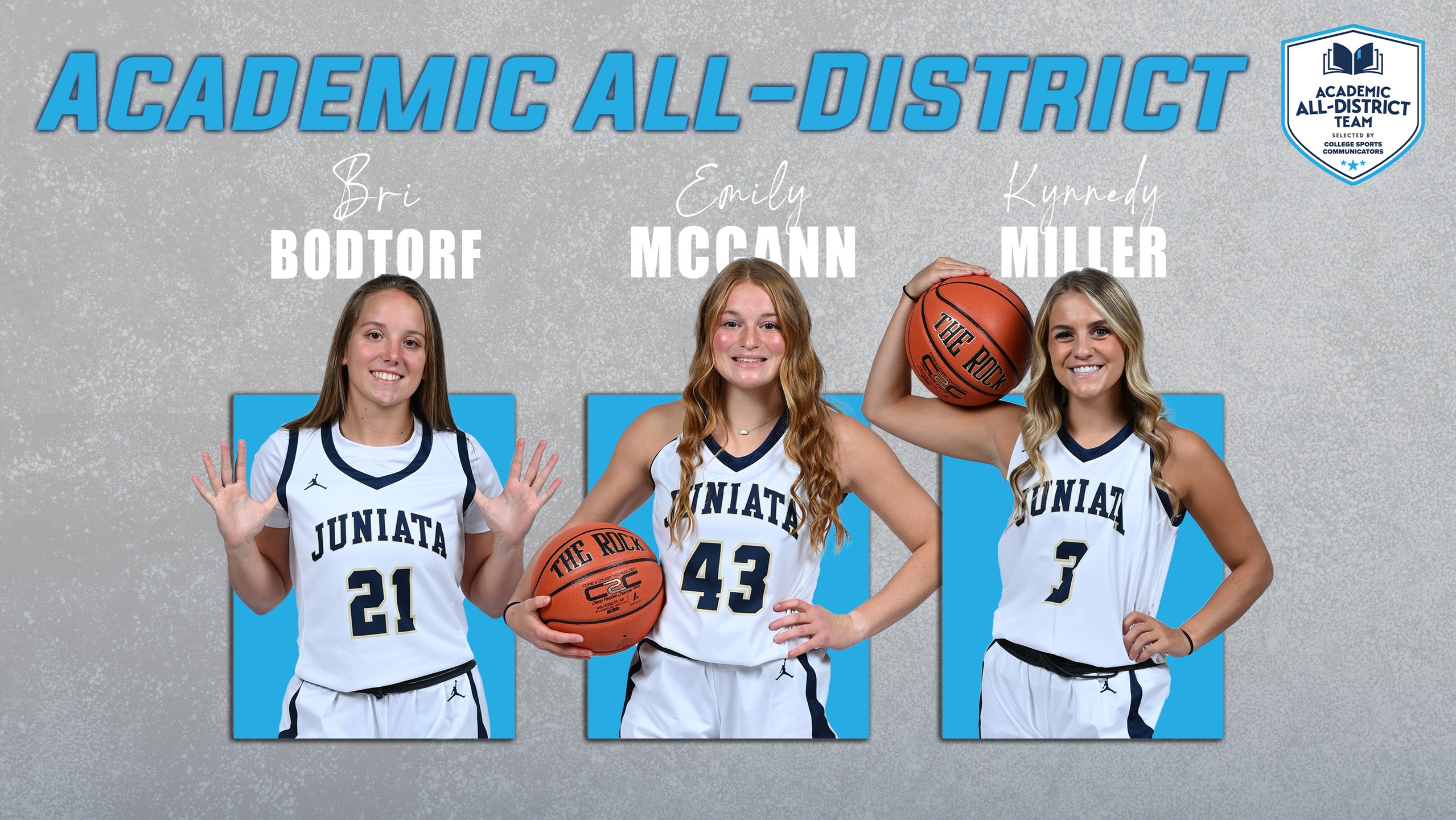 Bodtorf, McCann, and Miller Named to CSC Academic All-District® Women's Basketball Team