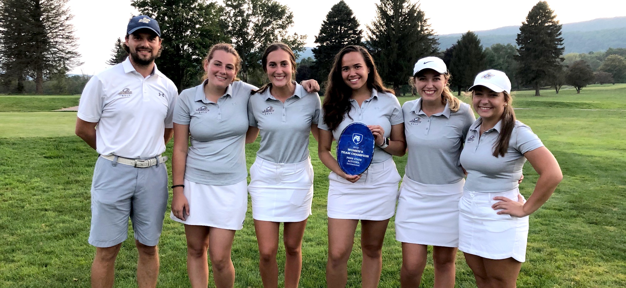 Women's golf earned their first ever team win in Juniata history