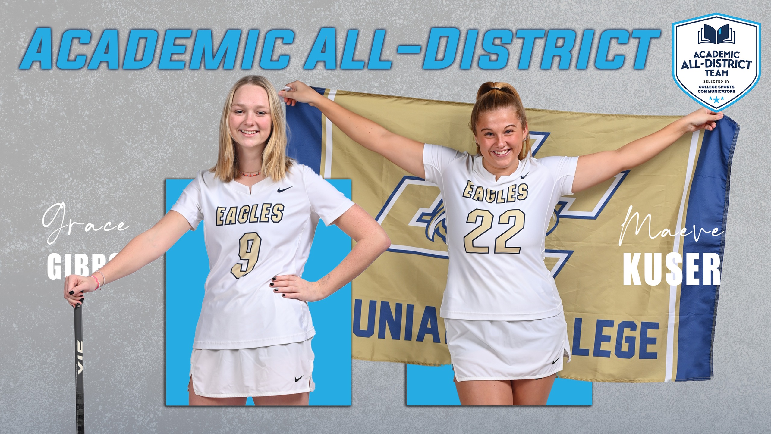 Gibbs and Kuser Named to College Sports Communicators Academic All-District® Women’s At-Large Team