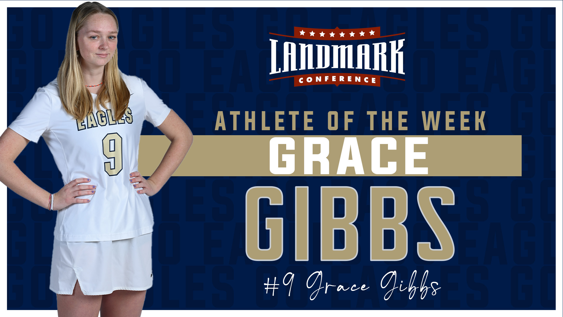 Gibbs Named Landmark Offensive Athlete of the Week