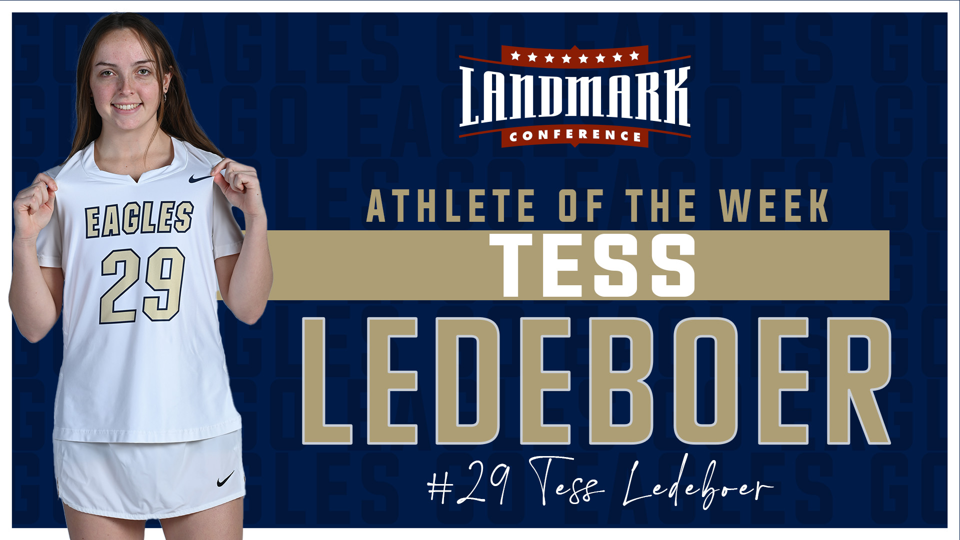 Ledeboer Named Landmark Defensive Athlete of the Week