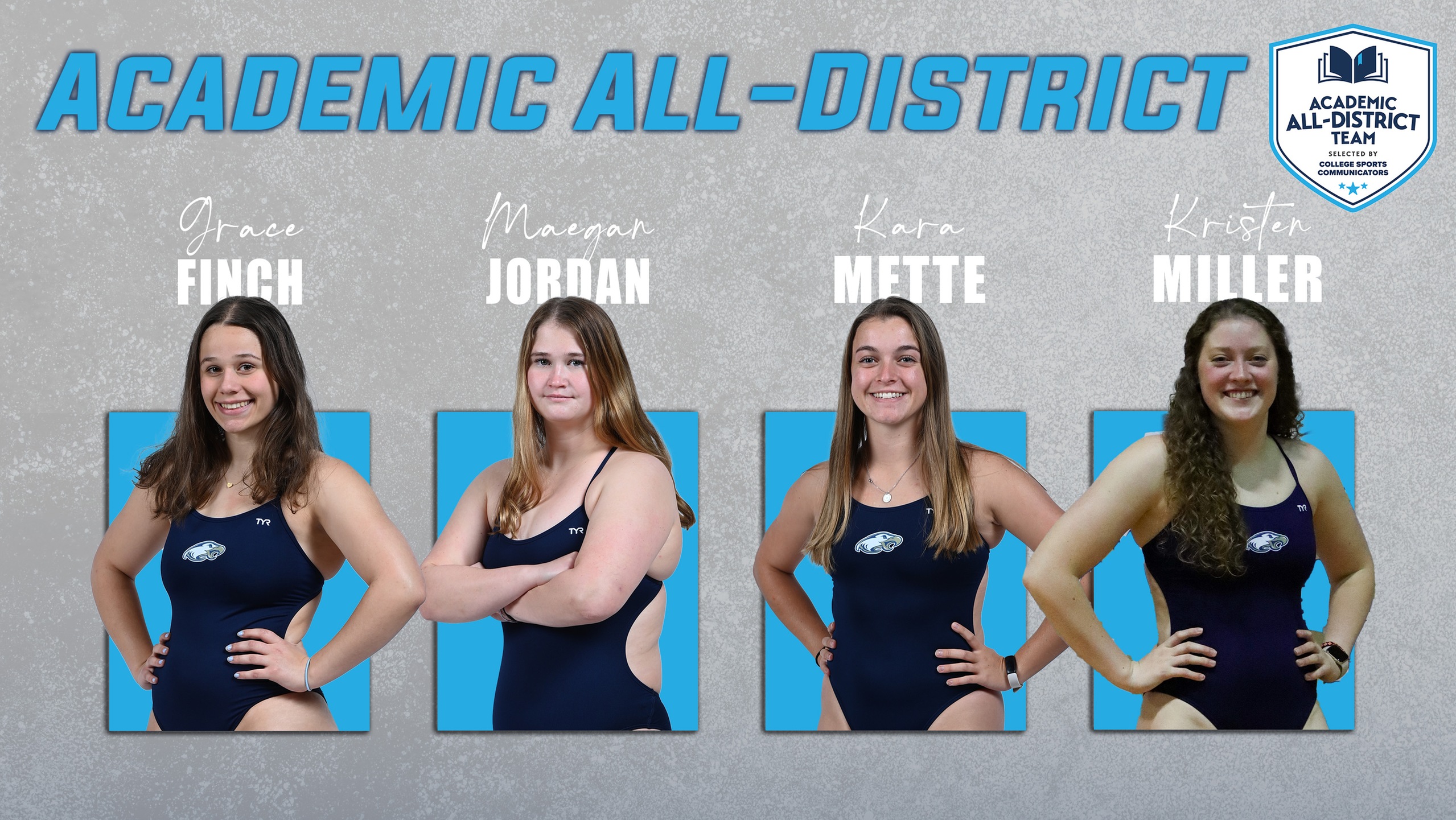 Four Eagles Named to CSC Academic All-District® Women's Swimming and Diving Team