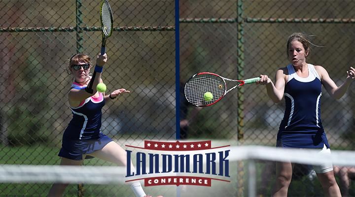 Heather Waring and Rachel Yurchisin receive 2015 Landmark All-Conference honors.
