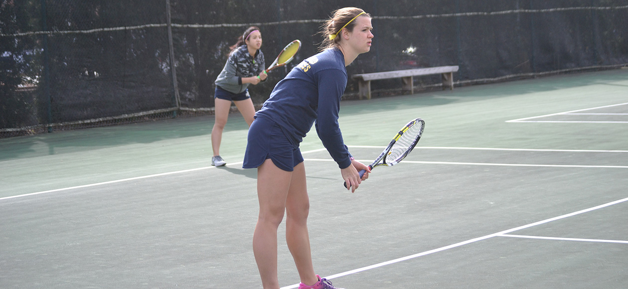Nora Tsai and Lauren Lucas won 8-2 at second doubles.