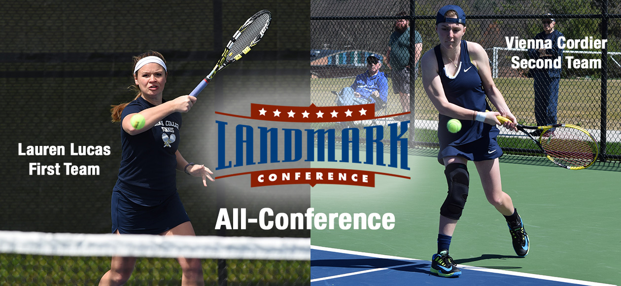 Lucas, Cordier Selected to Women’s Tennis Landmark All-Conference Team