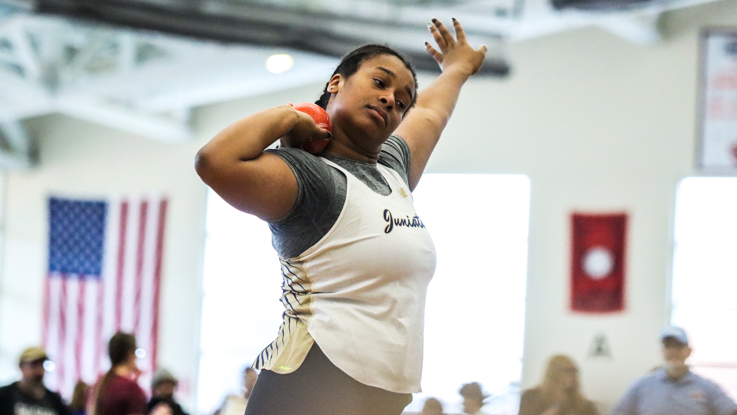 Women's Track and Field Tie for Sixth at Conference Champs: Correia Wins Shot Put, Breaks School Record