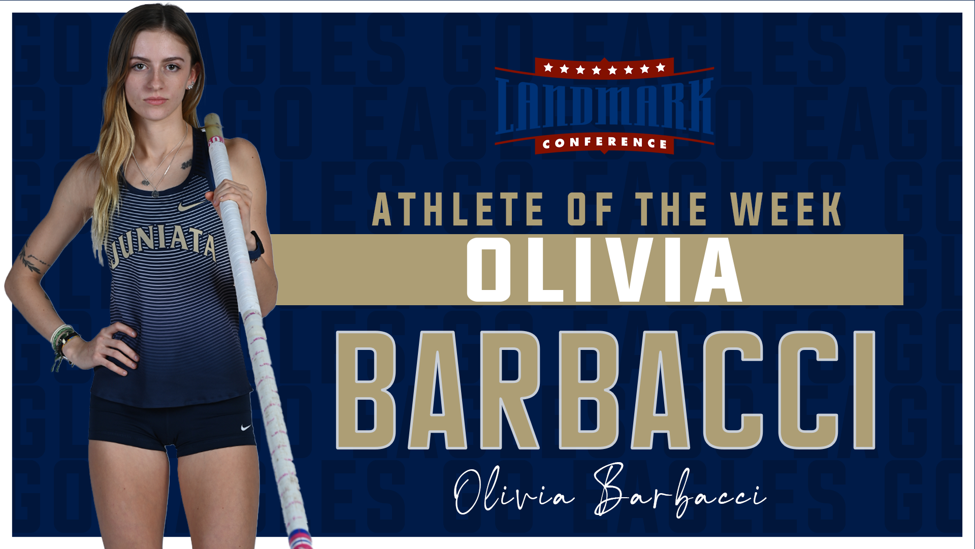 Barbacci Named Landmark Field Athlete of the Week for Second Time