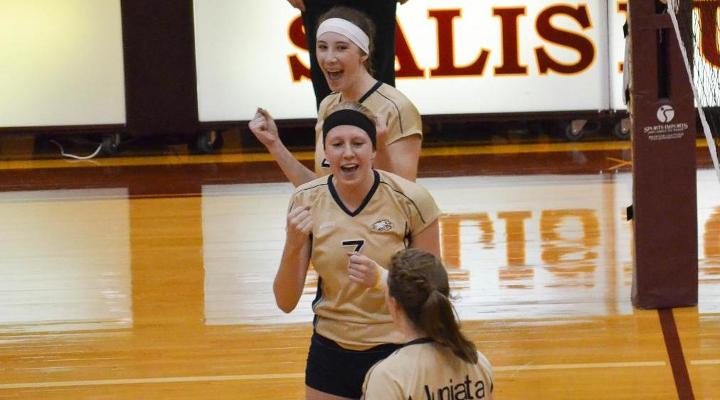 Volleyball Sweeps Two Landmark Matches