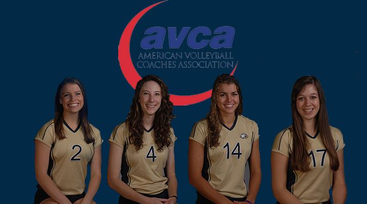 Four Eagles Named to  All-Region Team by AVCA