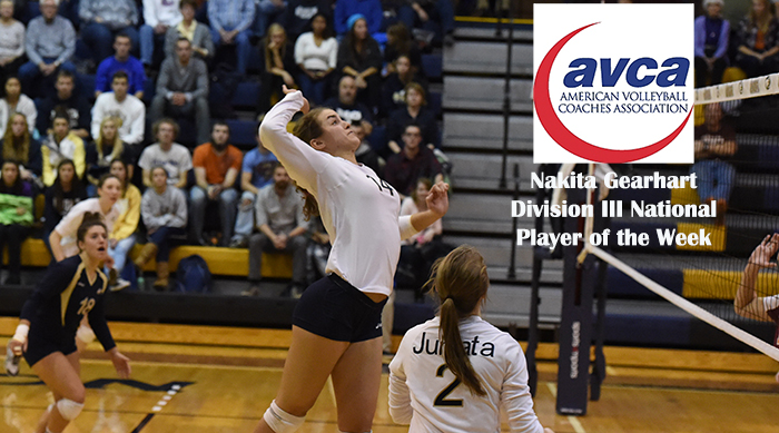 Gearhart Named Sports Import/AVCA National Player of the Week