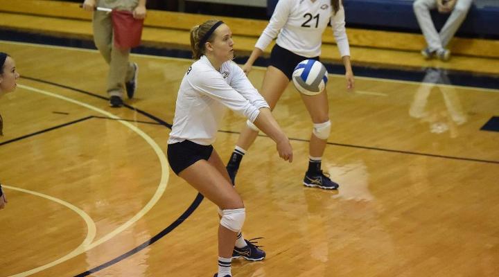 Women's Volleyball Improves to 15-0 with Landmark Sweep
